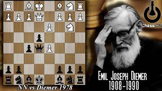 Game of the Day NN vs Emil Joseph Diemer 1978 [upl. by Atekal]