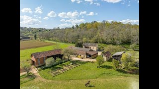 4bed property plus 2 holiday cottages 6 hectares and stables near Monpazier Dordogne [upl. by Grodin407]