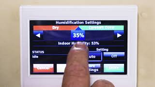 How To Adjust Humidity Setting On Thermostat [upl. by Amick]