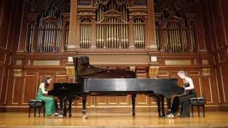 1114 Schumann Duo plays Pianists from SaintSaens Carnival of the Animals [upl. by Madaras]