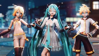 MMD Shake It【Birthday Special】【YYB式初音ミク・鏡音リン・レン】 [upl. by Okihcas]