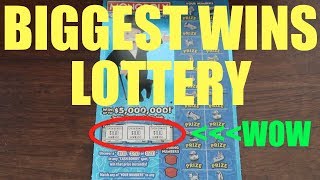 MY BIGGEST AND BEST WINS PLAYING LOTTERY SCRATCHERS  Updated October 2019 [upl. by Tevis]