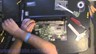 ASUS EEEPC 1005HAB take apart disassemble howto video nothing left [upl. by Tnarg]