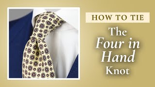 Four in Hand Tie Knot Tutorial  Step by Step How To Guide [upl. by Bertha728]