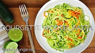 COURGETTE WORTELPASTA MET ROMIGE AVOCADO🥒🥕🍜🥑 [upl. by Ligetti]