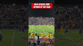 High School Punt Return of the Year Unbelievable Play 🏈🔥 [upl. by Kwabena]