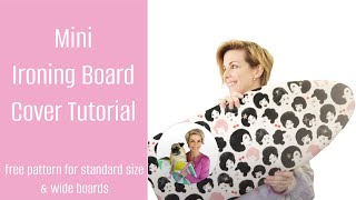 Mini ironing board cover tutorial  how to make your own ironing board cover [upl. by Htedirem]