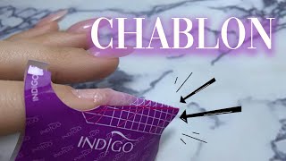 TUTO ONGLES EN GEL CHABLON 🌸 [upl. by Warrin]