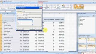 Pivot Table  Actual vs Budget Analysis  Part 1 [upl. by Orth]