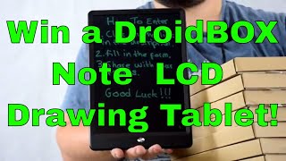 Win a DroidBOX Note LCD Drawing Tablet A great Eink tablet gadget for home school or work [upl. by Razatlab752]