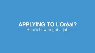 Applying for a job at LOréal [upl. by Tomi]