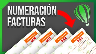 NUMERAR FACTURAS en CorelDRAW 2022 Muy FÁCIL 📆 [upl. by Hera]