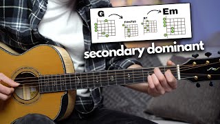 Beautiful Secondary Dominant Chords on Guitar [upl. by Obadias397]