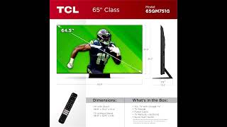 Review TCL 65Inch QM7 QLED 4K Smart QDMini LED TV with Google TV  65QM751G 2024 Model [upl. by Quintie]