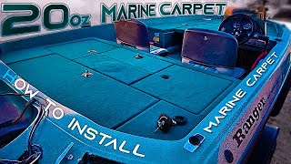 Bass Boat Carpet install tutorial on Old Ranger  FULL TUTORIAL [upl. by Rochell]