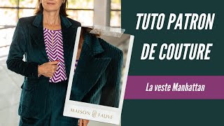 Tuto patron couture🗽La veste de blazer Manhattan [upl. by Kciderf649]