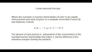 Alternative Reaction Pathways The Curtin Hammett Principle [upl. by Fredette]