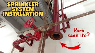 SPRINKLER SYSTEM INSTALLATION  Bakit Kailangan ng Sprinkler System sa Building [upl. by Claudio]