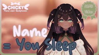 If I Say Your Name You Can Sleep 🌙 asmr softwhispers anticipation [upl. by Russon]