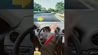 How to turn the steering wheel while driving trending shorts [upl. by Ynnatirb]