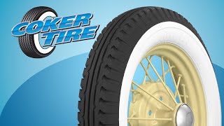 Firestone Wide Whitewall Tires for Vintage Car Restoration [upl. by Leiuqese689]