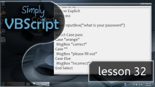 VBScript Basics Part 32  Select Case [upl. by Somerset]