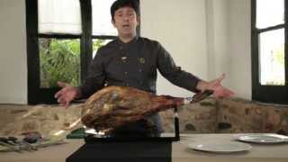 How to slice a Cinco Jotas Iberico Ham [upl. by Eugeniusz858]