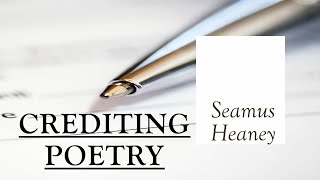 Crediting Poetry by Seamus HeaneySummary Malayalam Kaleidoscope Calicut University [upl. by Luis]