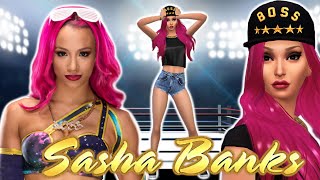 The Sims 4  CAS  WWE Sasha Banks [upl. by Akimihs]