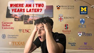 College Decision Reactions  Rejected From EVERYTHING Ivies T20s amp more watch till end [upl. by Skrap]