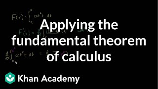 Worked example Finding derivative with fundamental theorem of calculus  Khan Academy [upl. by Fadas]