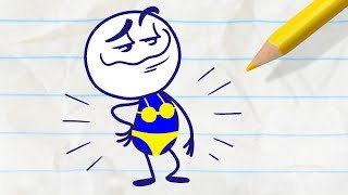 Pencilmate Steals a Pearl in KEEP CLAM AND CARRY ON  Pencilmation Cartoons [upl. by Imelda]