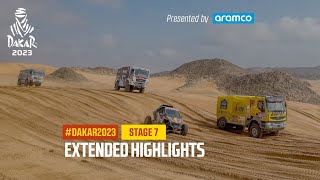 Extended highlights of Stage 7 presented by Aramco  Dakar2023 [upl. by Llenyar]