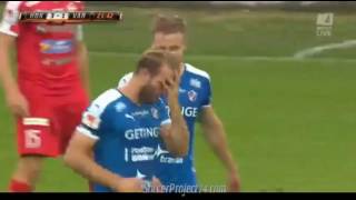 Halmstad vs IFK Varnamo Goal Jesper Westerberg 22 31 23062016 [upl. by Gamin]