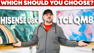 TCL QM8QM850G vs Hisense U8U8K  Which To Choose [upl. by Htennaj]