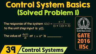 Basics of Control Systems Solved Problem 1 [upl. by Anits185]