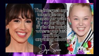 Jojo Siwa defended Colleen Ballinger quotThe internet can take a lie and run so far with itquot [upl. by Richel505]