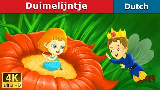 Duimelijntje  Thumbelina in Dutch  4K UHD  Dutch Fairy Tales [upl. by Rusel]