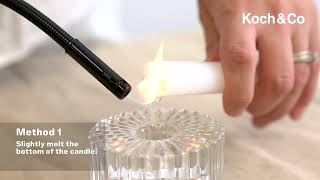 Learn two techniques for securing tapered candles [upl. by Kirkpatrick393]