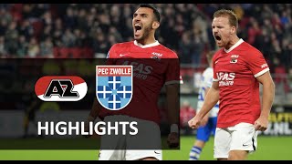 Highlights AZ  PEC Zwolle  Eredivisie [upl. by Verdha]