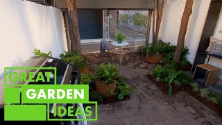 MultI use Courtyard Makeover  GARDEN  Great Home Ideas [upl. by Fablan]