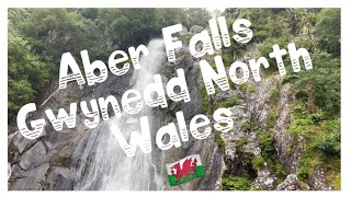 Aber Falls Gwynedd North Wales 🏴󠁧󠁢󠁷󠁬󠁳󠁿 very large waterfall [upl. by Anadal857]