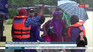 19 SEPT 2024 BERITA PERDANA  BANJIR DI TIGA NEGERI MASIH TERKAWAL [upl. by Pease]