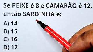 Essa é fácil mas a maioria não consegue  Raciocínio lógico‼️ [upl. by Gnauq697]