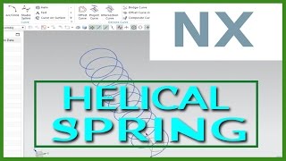 How To Create A Helical Spring In NX 10 [upl. by Llenaej610]