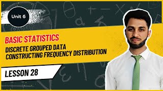 Discrete Grouped Data  Frequency Distribution Discrete Unit6  10th Class Tutoristics1 [upl. by Ahsap]