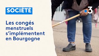 Les congés menstruels commencent à être implémenté en Bourgogne [upl. by Meece]