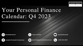 2023 Q4 Personal Financial Calendar [upl. by Quillon]