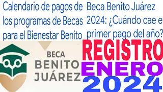 ☝️REGISTRO NUEVA BECA BIENESTAR ENERO 2024 PASOS Y REQUISITOS KINDER PRIMARIA Y SECUNDARIA🤩 [upl. by Agnes]