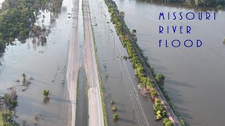 Missouri River Flood in OmahaCouncil Bluffs [upl. by Tabib]